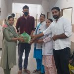 नगरपालिका कनीना की चेयरपर्सन ने टीबी मरीजों को पोष्टिक आहार किट विरित किए